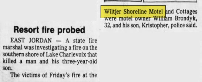 Wiltjers Shoreline Motel - Dec 1985 Tragic Fire (newer photo)